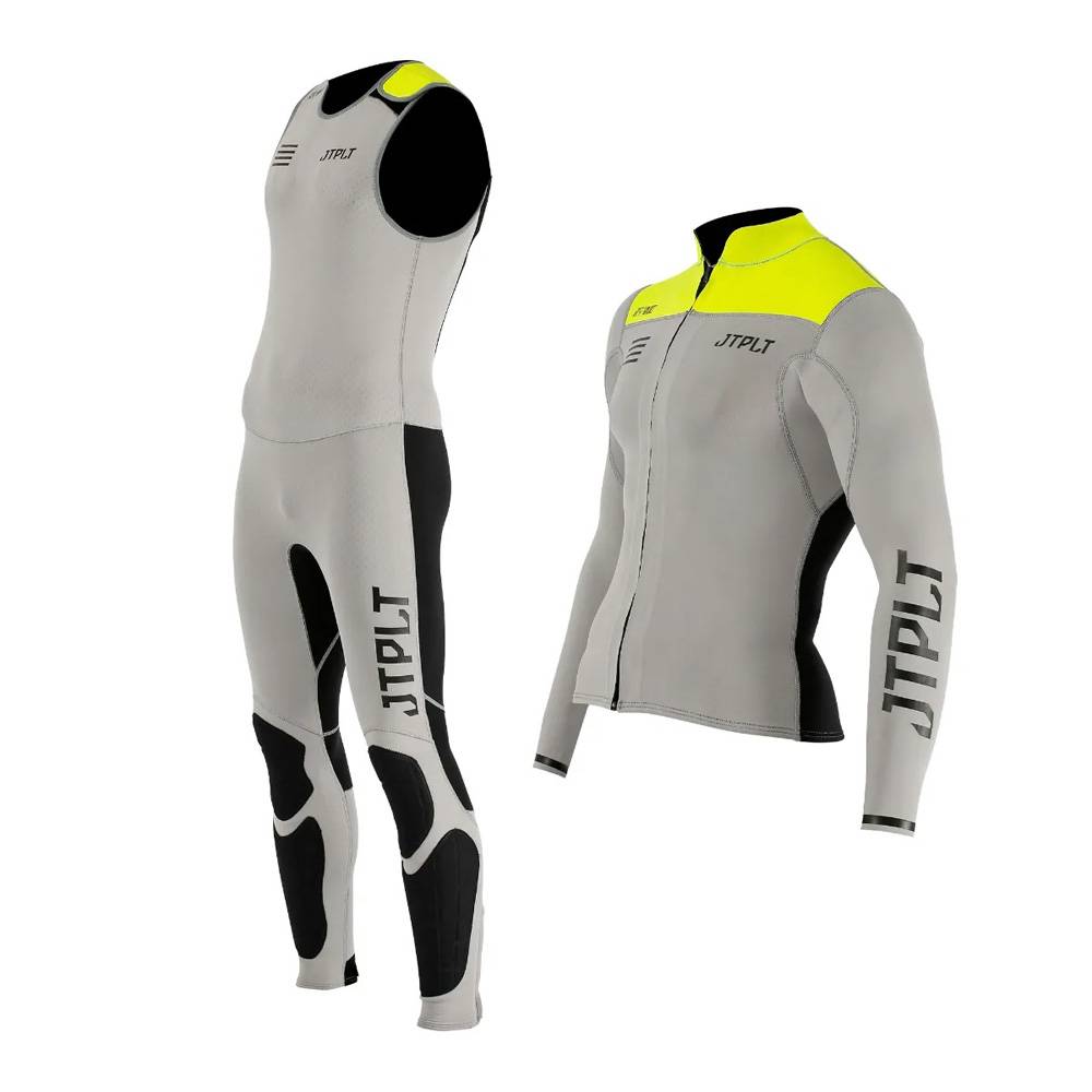 RX Vault muta lunga e giacca uomo grigio/giallo
