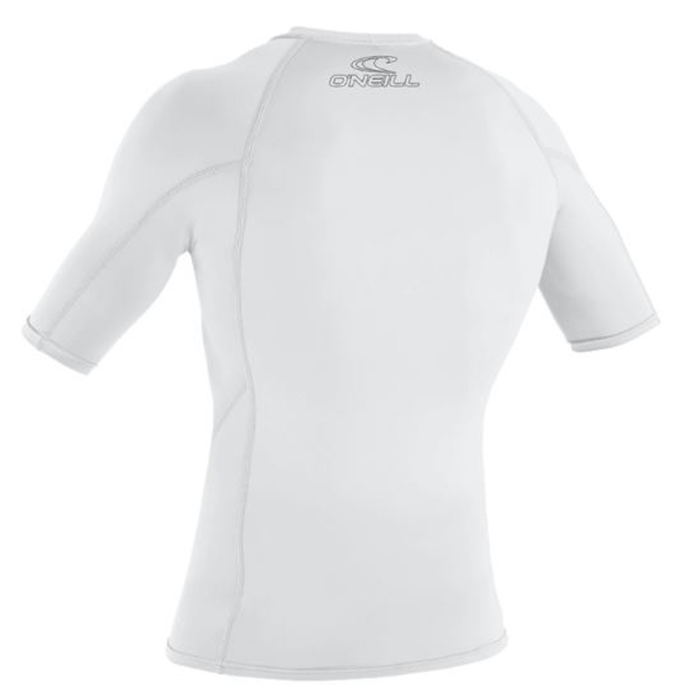  maglia a maniche corte rash guard uomo bianca 2