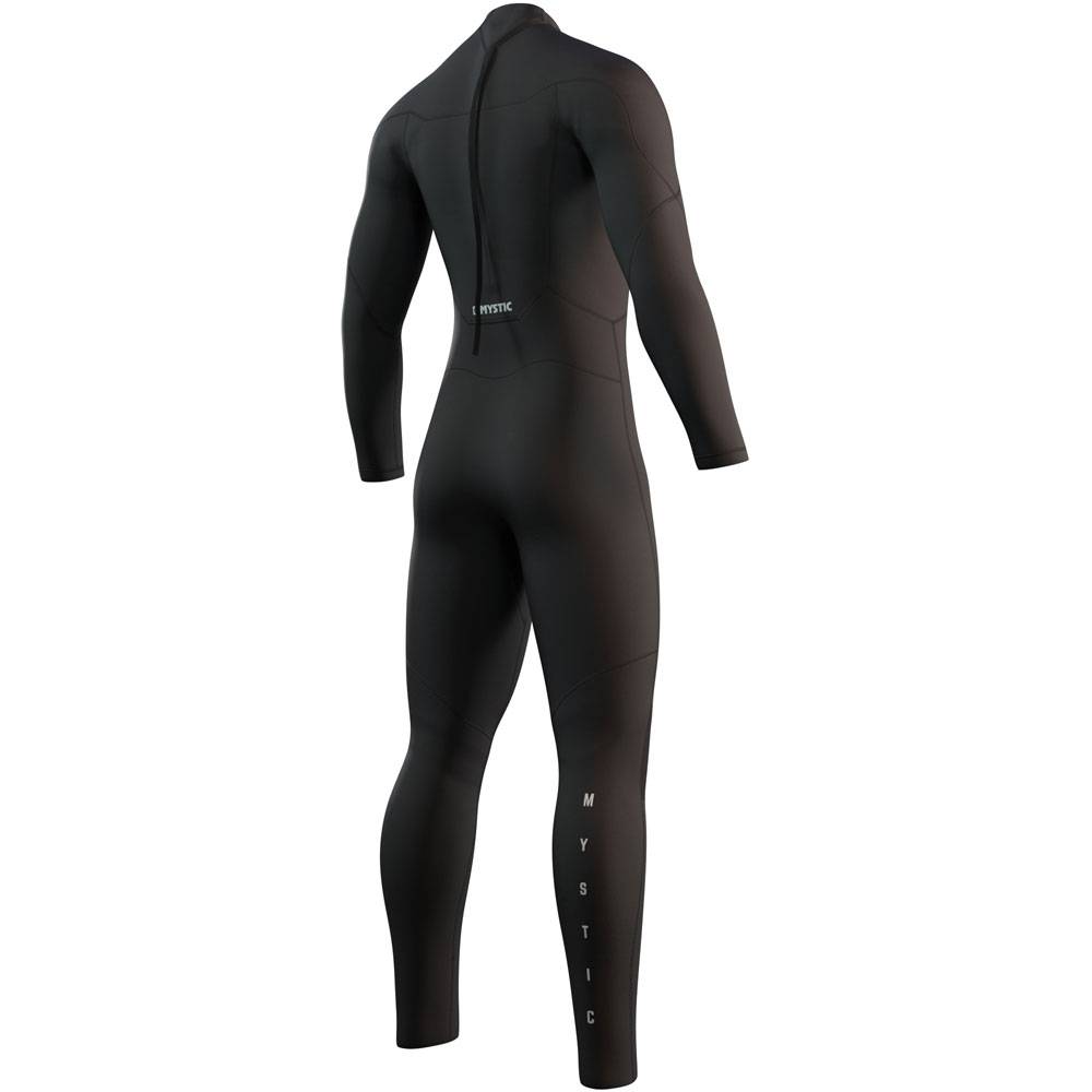 Mystic Star Fullsuit 2/3mm muta da uomo nera con cerniera posteriore 2
