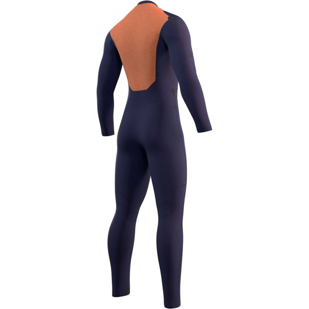 Mystic Star Fullsuit 2/3mm muta da uomo nera con cerniera posteriore 4