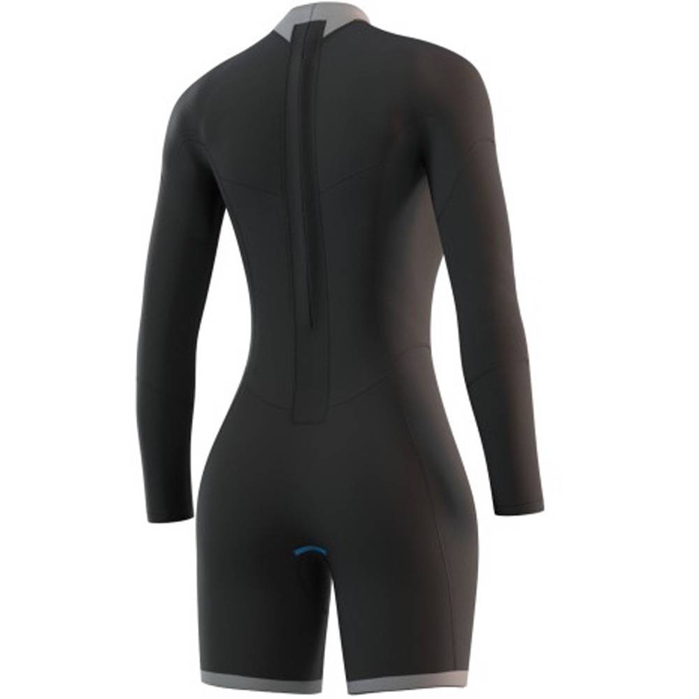 Mystic Brand Longarm Shorty 3/2mm Backzip Flatlock donna night blue 4