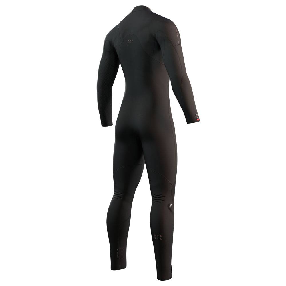 Mystic Majestic muta intera uomo 5/4mm zip sul petto nera 3
