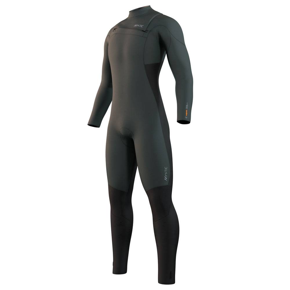 Mystic Majestic muta intera uomo 5/4mm zip sul petto nera 8