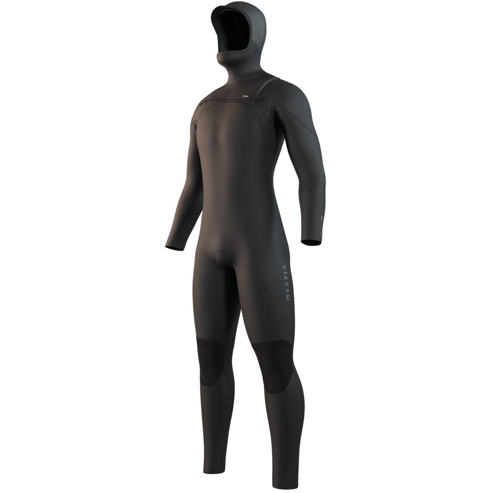 Motion Hooded Fullsuit 5/3 mm muta uomo nera con cerniera frontale