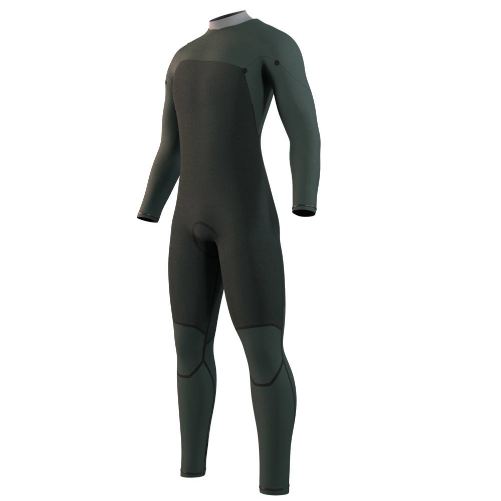 Mystic Motion Fullsuit 4/3 mm muta uomo nera con cerniera frontale 3