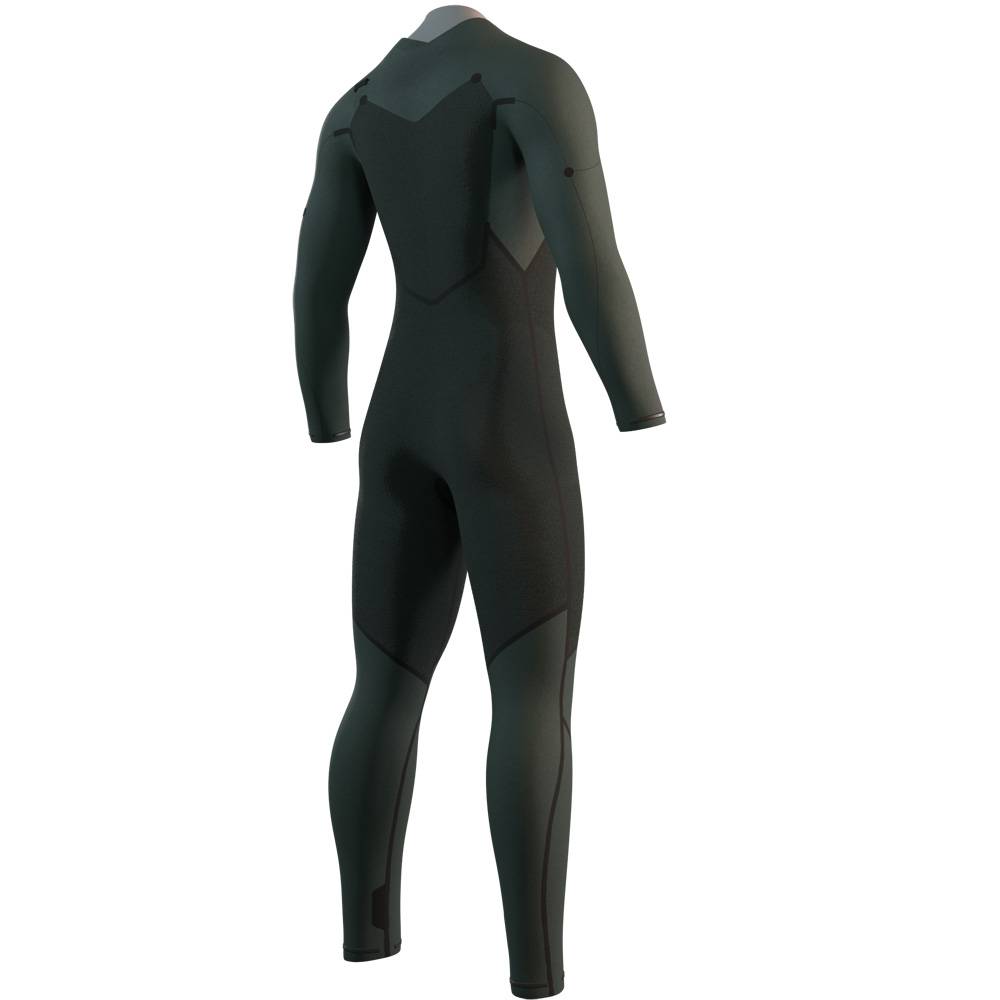 Mystic Motion Fullsuit 4/3 mm muta uomo nera con cerniera frontale 4