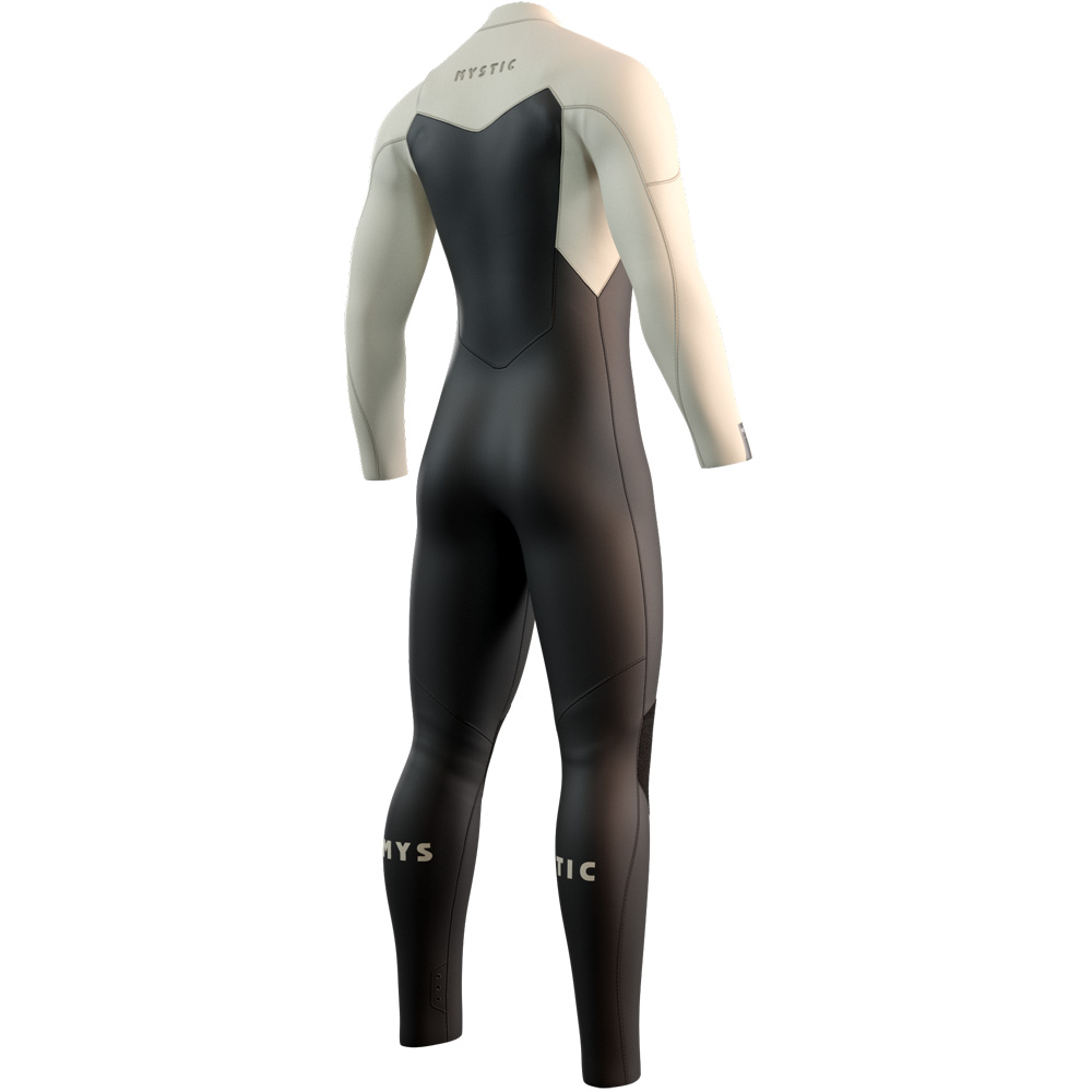Mystic Motion fullsuit 3/2 mm cerniera frontale uomo nero/sabbia 2