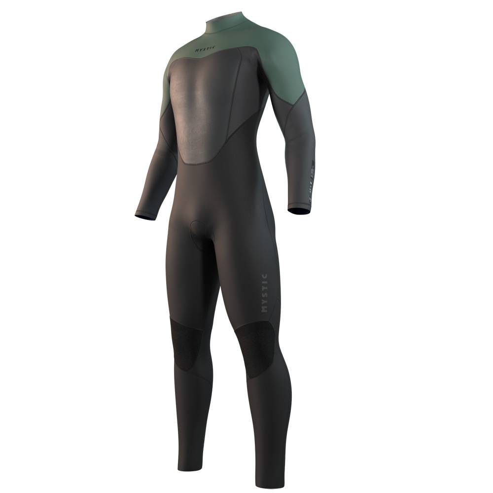 Star Fullsuit 4/3 mm muta uomo verde con cerniera posteriore