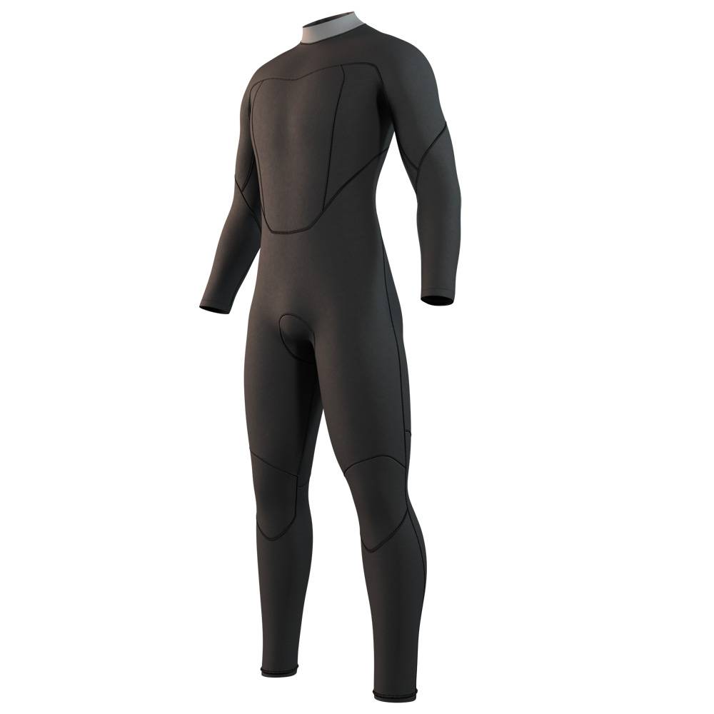 Mystic Muta uomo nera con cerniera posteriore Mystic Brand Fullsuit 3/2 mm 3