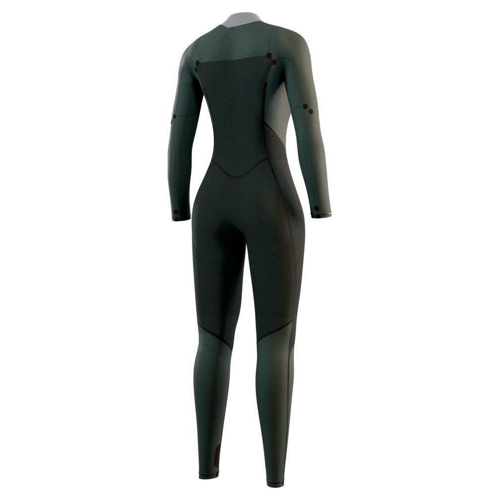 Mystic Haven fullsuit 4/3 mm doppia cerniera frontale donna teal blue 3