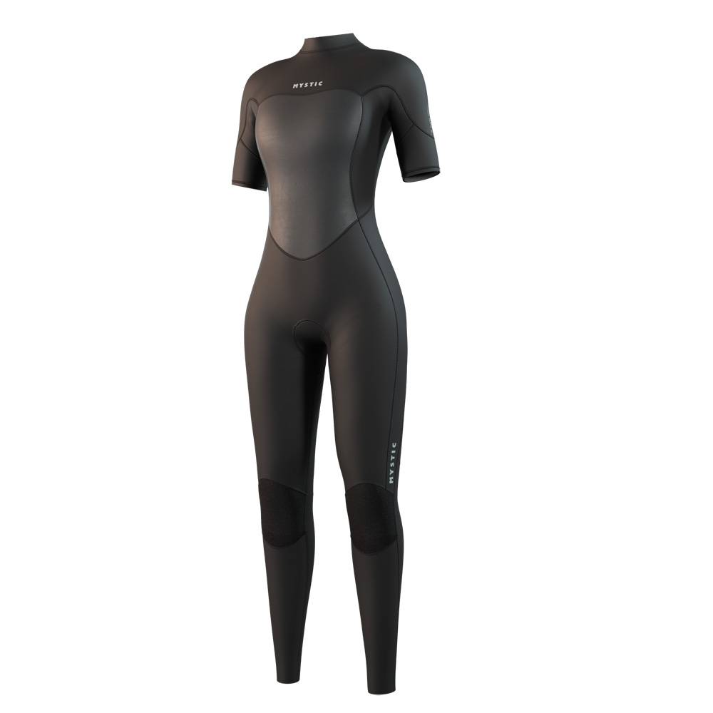 Mystic Brand Shortarm 3/2 mm muta donna nera con cerniera posteriore foto 1