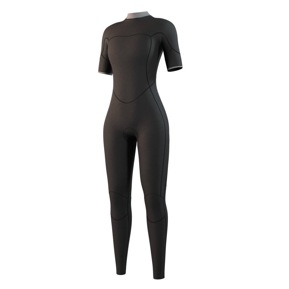 Mystic Brand Shortarm 3/2 mm muta donna nera con cerniera posteriore 3