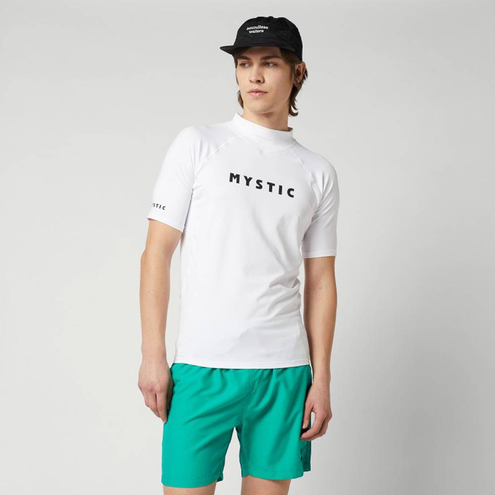 Mystic Maglia a maniche corte rash guard SS uomo bianca 5
