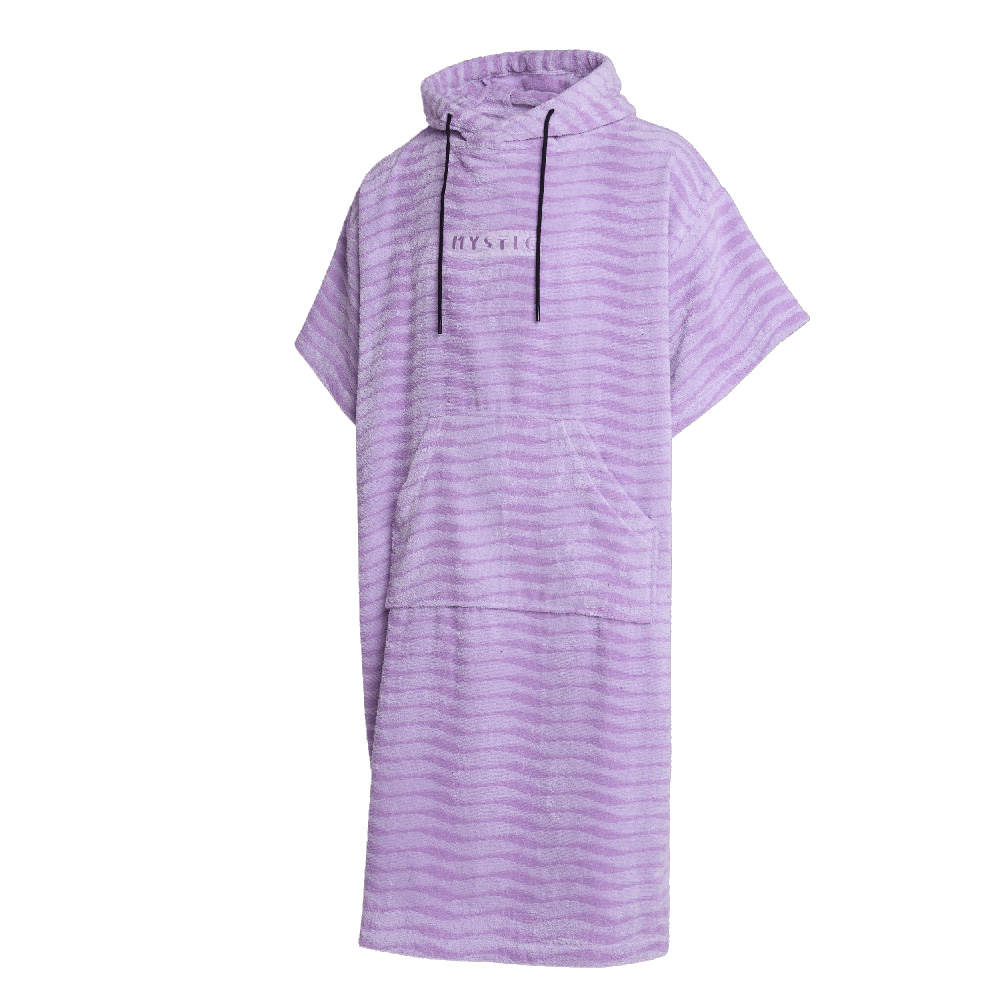 Jacquard poncho viola
