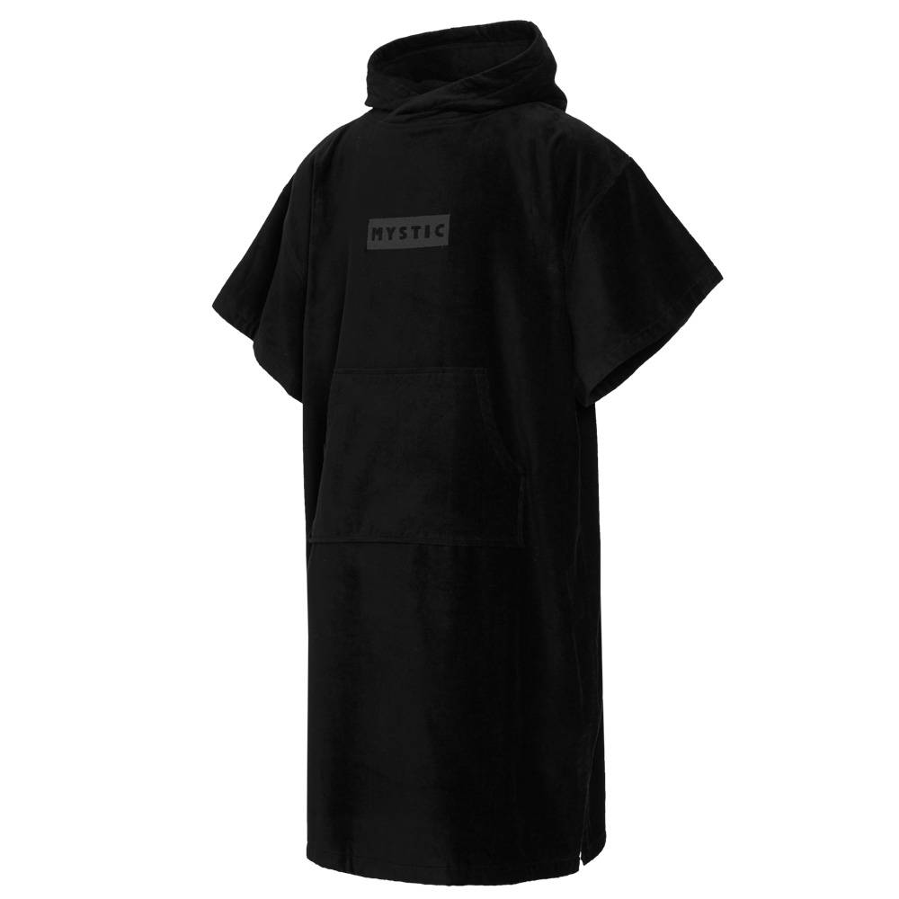 Poncho nero in cotone deluxe