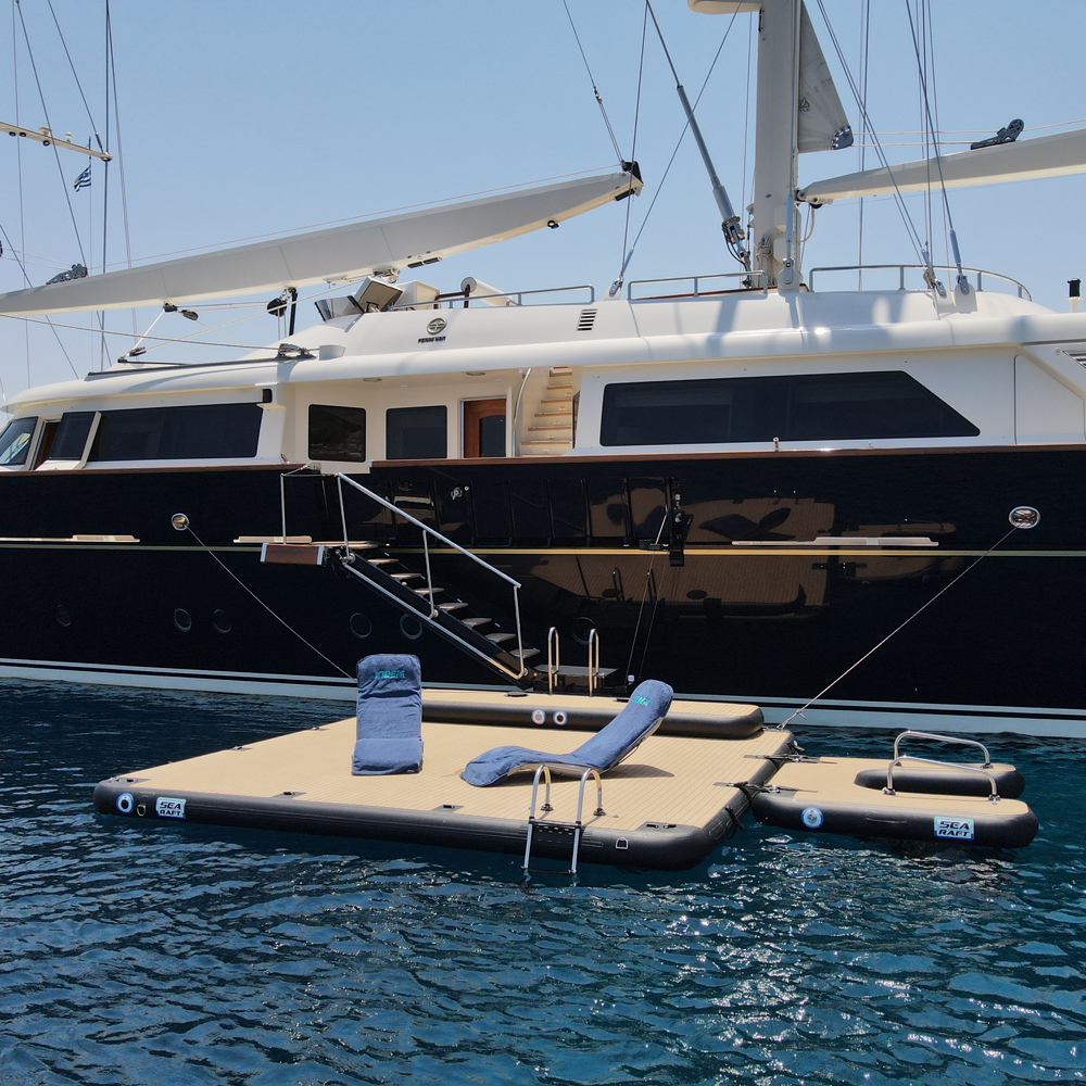 SeaRaft Diamond Deck nero small piattaforma gonfiabile 12