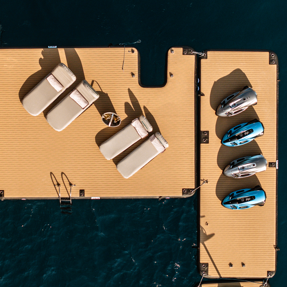 SeaRaft Diamond Deck nero small piattaforma gonfiabile 13