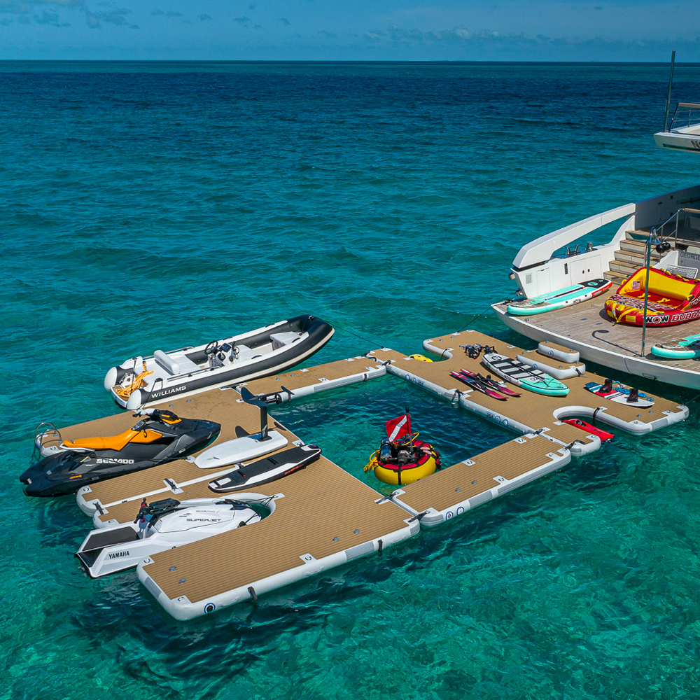 SeaRaft Diamond Deck nero small piattaforma gonfiabile 16