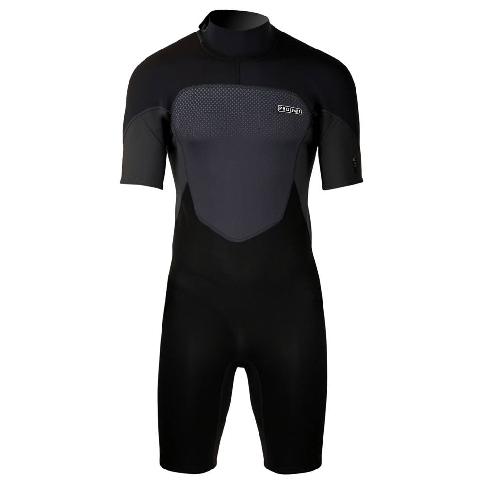 Prolimit Fusion Shorty 2/2 muta da uomo nera con cerniera posteriore foto 1