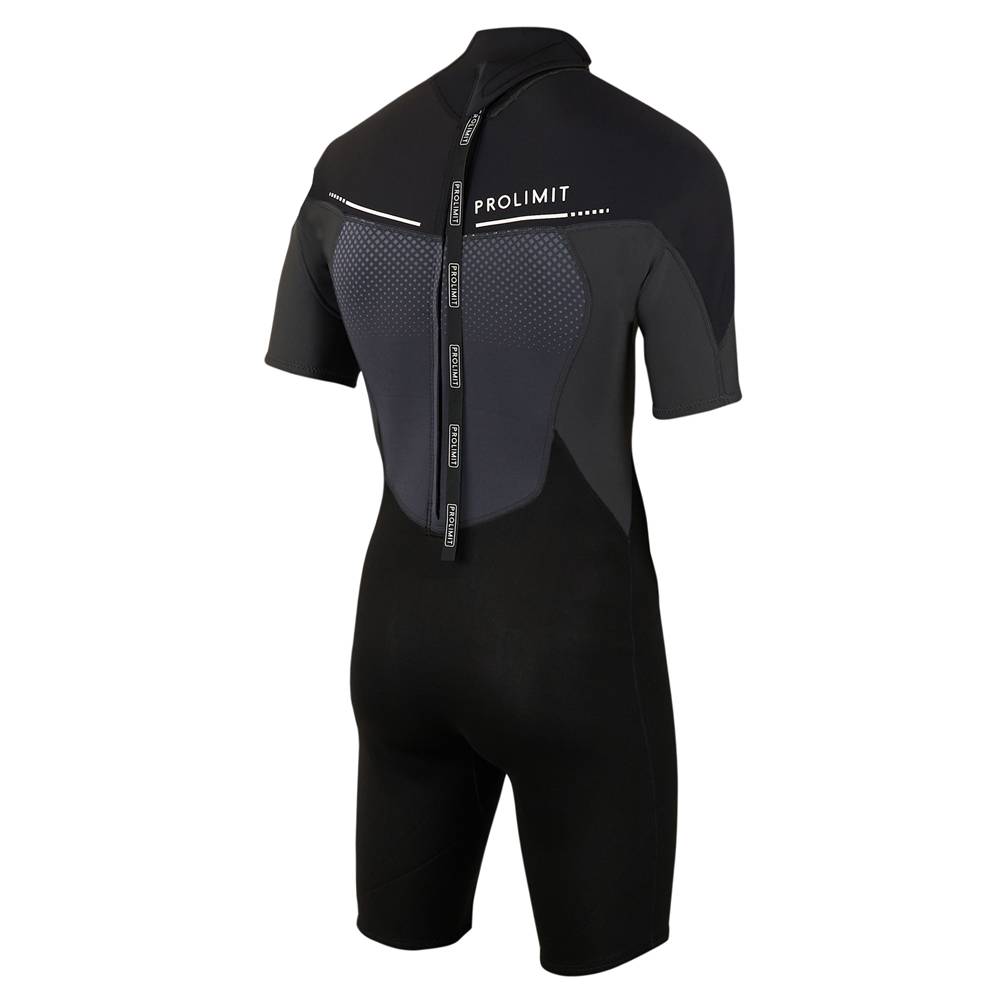 Prolimit Fusion Shorty 2/2 muta da uomo nera con cerniera posteriore 3