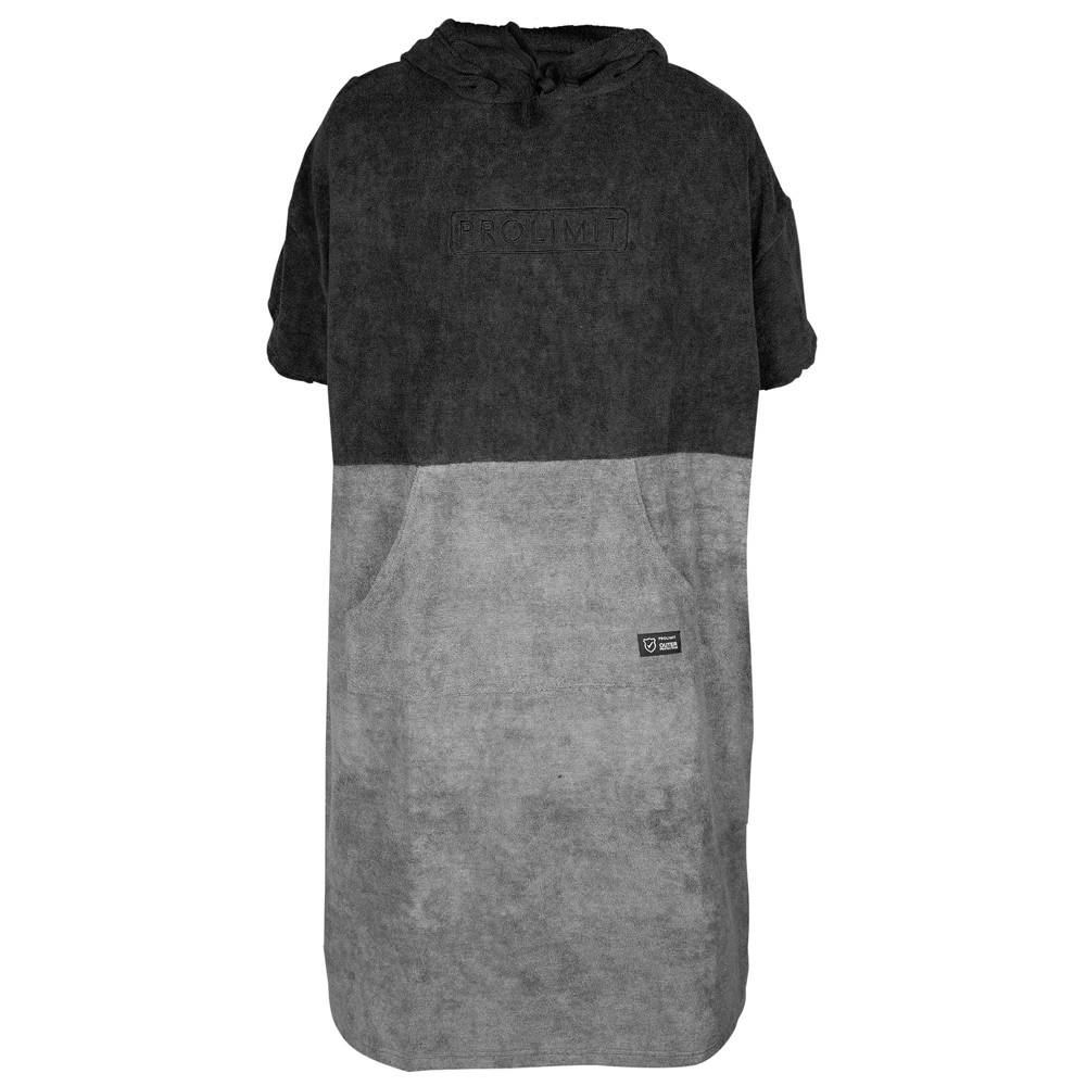 Poncho nero/grigio