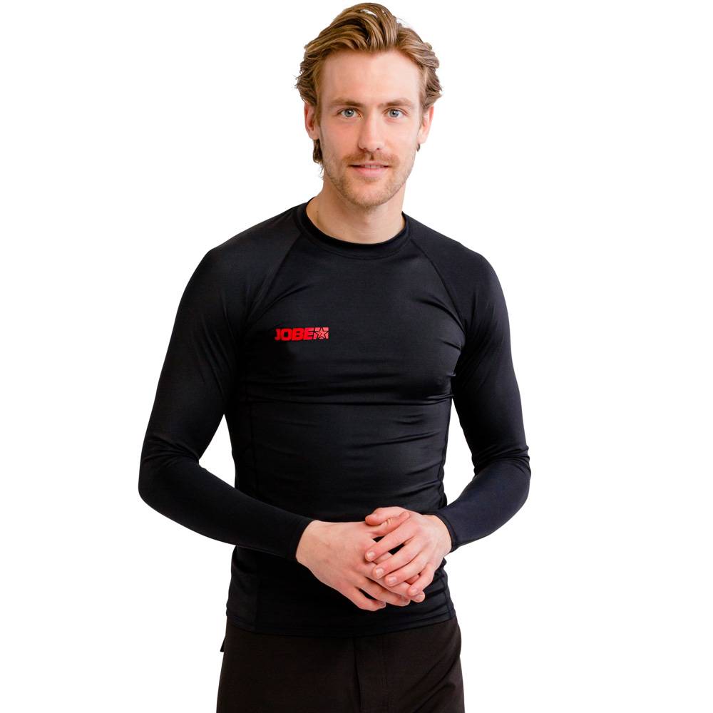 Jobe Rash Guard a maniche lunghe uomo nero foto 1