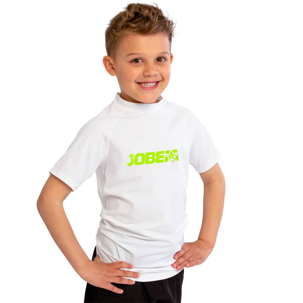 Rash Guard maniche corte Kids bianco