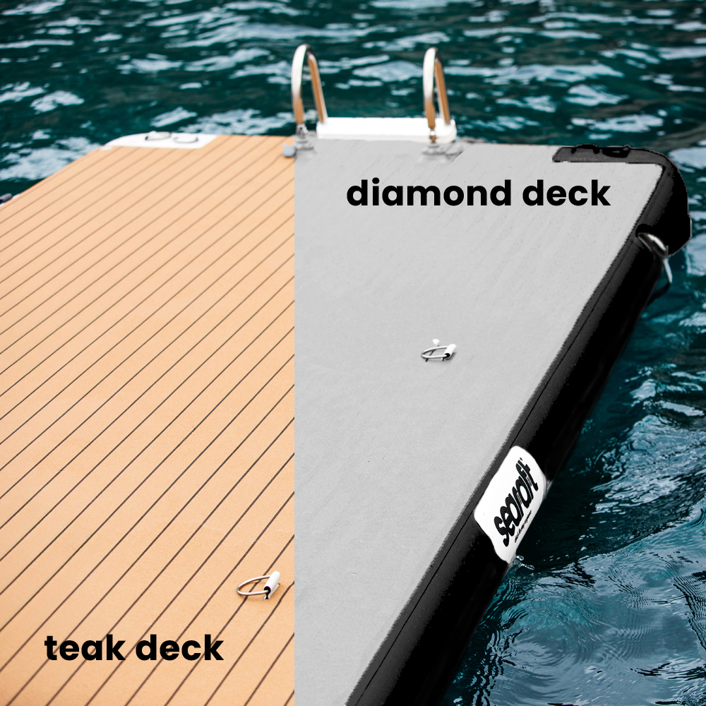 SeaRaft Teak Deck nero large piattaforma gonfiabile 3