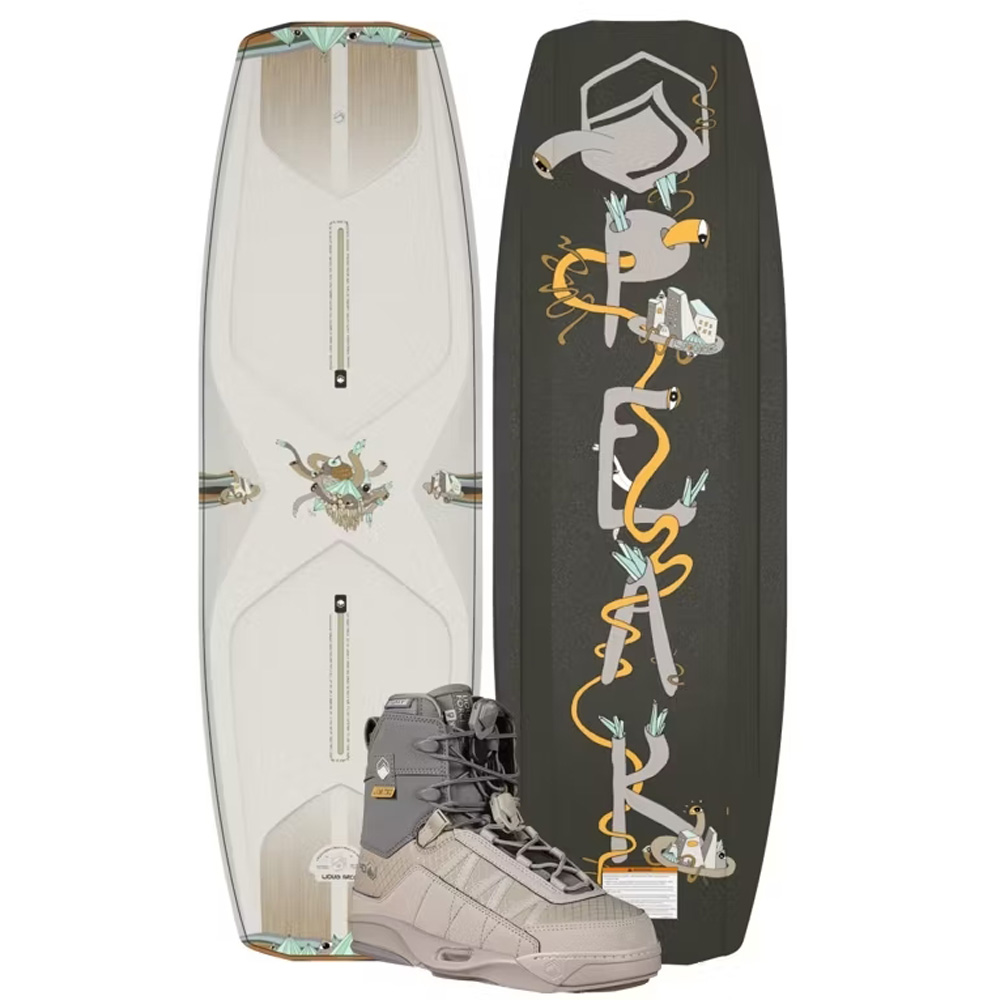 Liquid Force Set wakeboard Peak 146 cm con legature Peak 4d foto 1