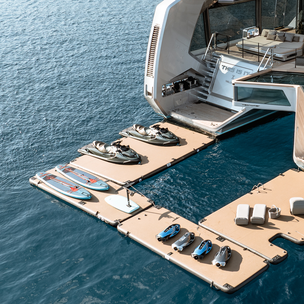 SeaRaft M-Shape jet ski dock gonfiabile nero 4