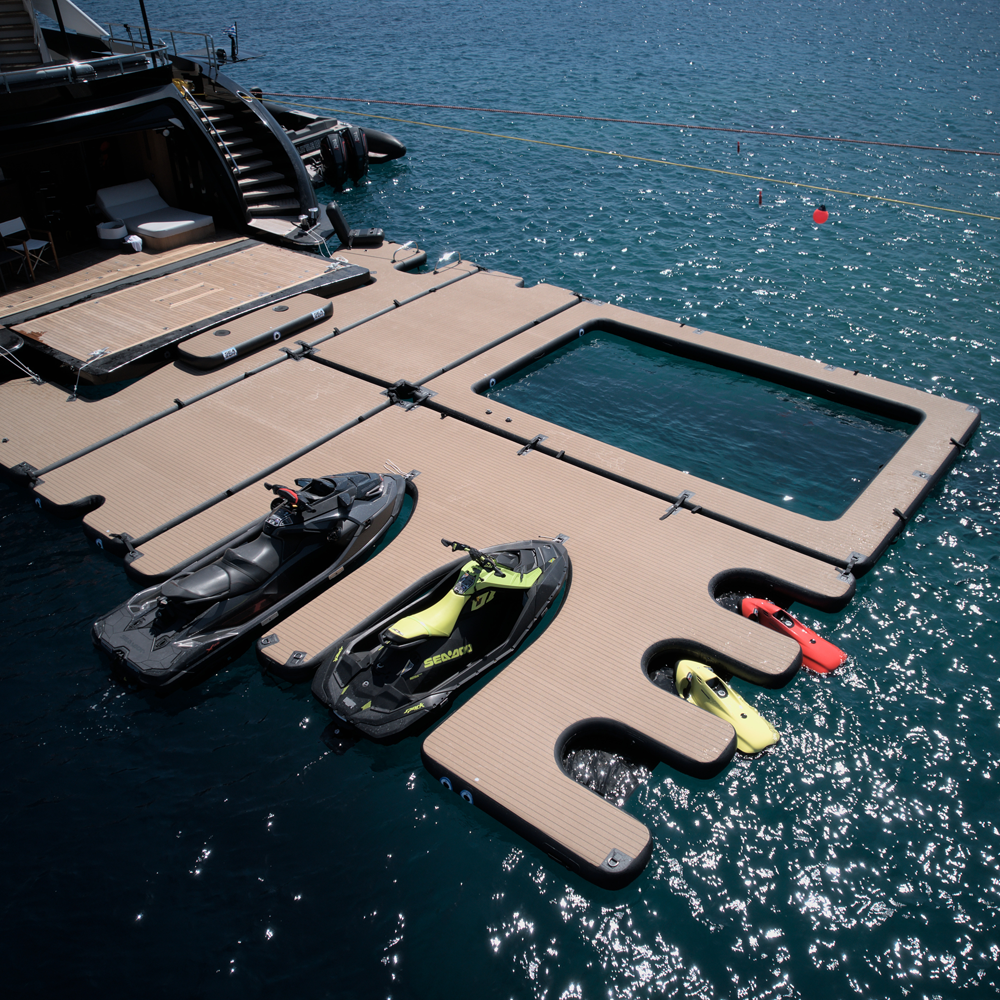 SeaRaft Teak Deck piscina gonfiabile large 2